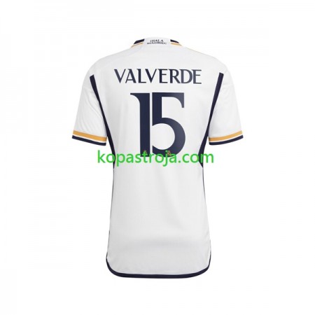 Billiga Fotbollströjor Real Madrid Federico Valverde 15 Hemma tröja 2023/24 Kortärmad
